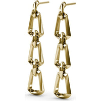 Lynq Geometric Openwork Drop Earrings with Trapezoid Links by Fana