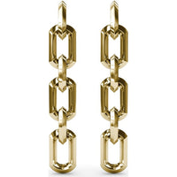Lynq Linear Chain Link Drop Earrings by Fana