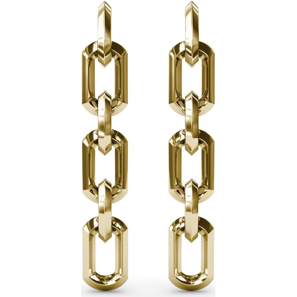 Lynq Linear Chain Link Drop Earrings by Fana