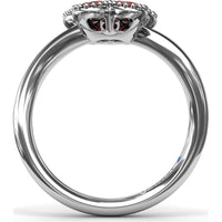 Magnolia Wave Ring with Oval Rubies by Fana - 1.14 Carat Total Ruby Weight