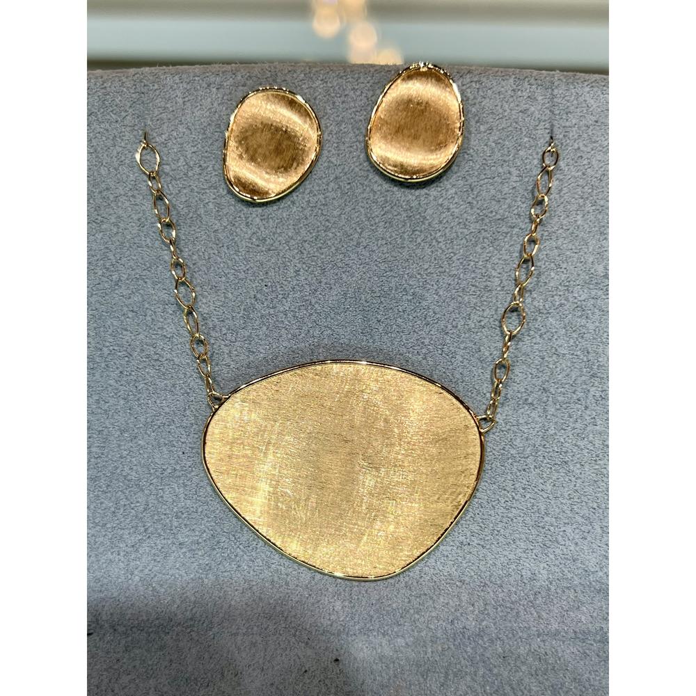 Marco Bicego LUNARIA 18K Yellow Gold Petal Stud Earrings - Small