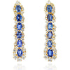 Mari B. Marina B. 18K Yellow Gold Diamond and Sapphire Drop Earrings