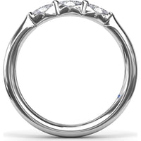 Marquise Diamond Wedding Band with Shared-Prong Setting by Fana - 0.25 Carat Total Diamond Weight