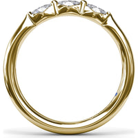 Marquise Diamond Wedding Band with Shared-Prong Setting by Fana - 0.25 Carat Total Diamond Weight