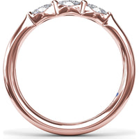 Marquise Diamond Wedding Band with Shared-Prong Setting by Fana - 0.25 Carat Total Diamond Weight