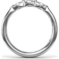 Marquise Diamond Wedding Band with Shared-Prong Setting by Fana - 0.25 Carat Total Diamond Weight
