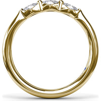 Marquise Diamond Wedding Band with Shared-Prong Setting by Fana - 0.25 Carat Total Diamond Weight