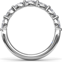 Marquise Diamond Wedding Band with Shared Prongs by Fana - 0.73 Carat Total Diamond Weight