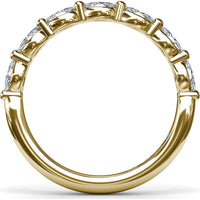 Marquise Diamond Wedding Band with Shared Prongs by Fana - 0.73 Carat Total Diamond Weight