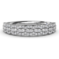 Marquise Motif Pavé Diamond Band by Fana - 0.38 Carat Total Diamond Weight