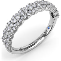 Marquise Motif Pavé Diamond Band by Fana - 0.38 Carat Total Diamond Weight