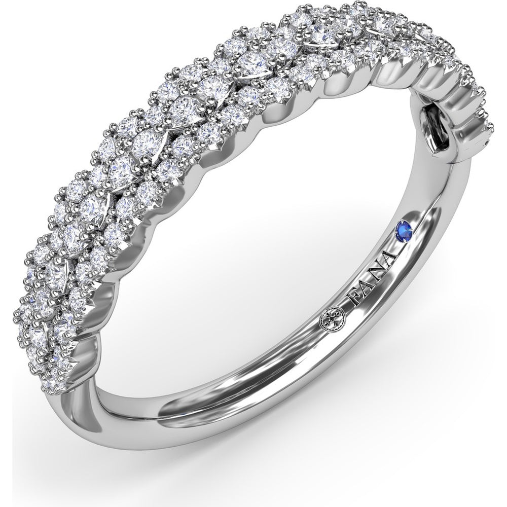 Marquise Motif Pavé Diamond Band by Fana - 0.38 Carat Total Diamond Weight