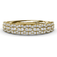 Marquise Motif Pavé Diamond Band by Fana - 0.38 Carat Total Diamond Weight