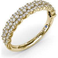 Marquise Motif Pavé Diamond Band by Fana - 0.38 Carat Total Diamond Weight