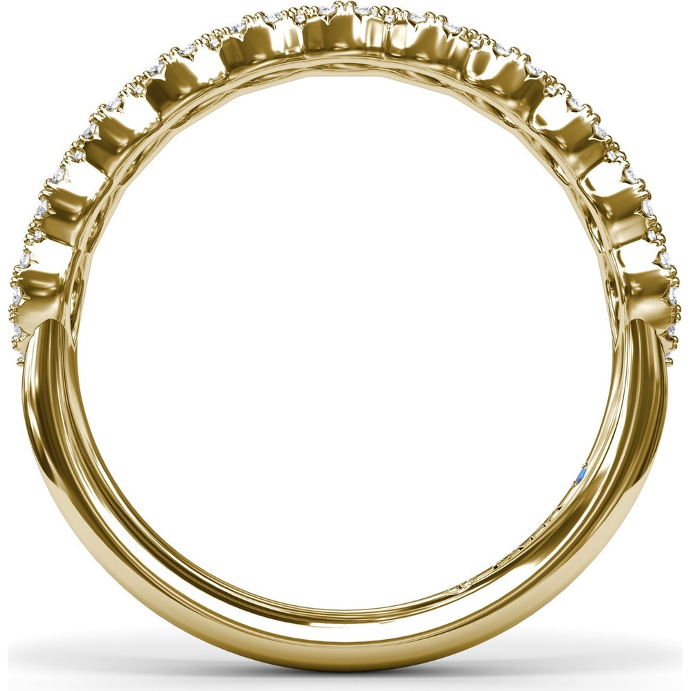 Marquise Motif Pavé Diamond Band by Fana - 0.38 Carat Total Diamond Weight