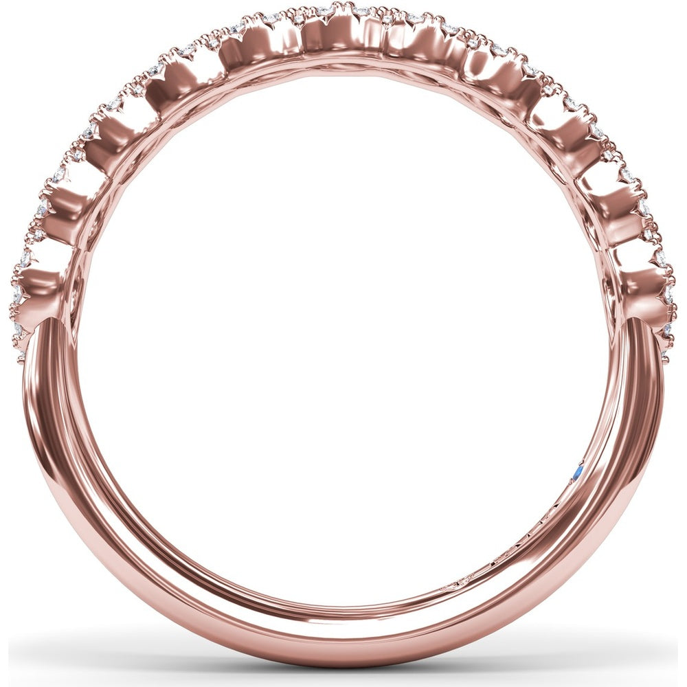Marquise Motif Pavé Diamond Band by Fana - 0.38 Carat Total Diamond Weight