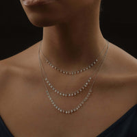 Aresa New York - Maryam 4 Carat Necklaces - 18K Rose Gold with 4.00 cts. of Diamonds