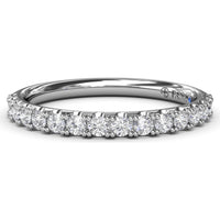 Matching Diamond Wedding Band with Pavé Set Round Diamonds by Fana - 0.40 Carat Total Diamond Weight