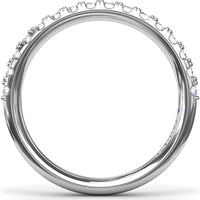 Matching Diamond Wedding Band with Pavé Set Round Diamonds by Fana - 0.40 Carat Total Diamond Weight