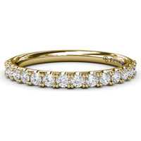 Matching Diamond Wedding Band with Pavé Set Round Diamonds by Fana - 0.40 Carat Total Diamond Weight