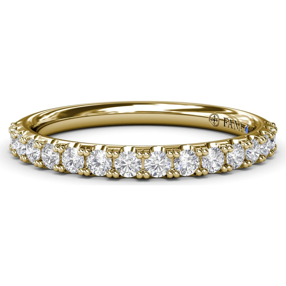 Matching Diamond Wedding Band with Pavé Set Round Diamonds by Fana - 0.40 Carat Total Diamond Weight