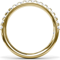 Matching Diamond Wedding Band with Pavé Set Round Diamonds by Fana - 0.40 Carat Total Diamond Weight