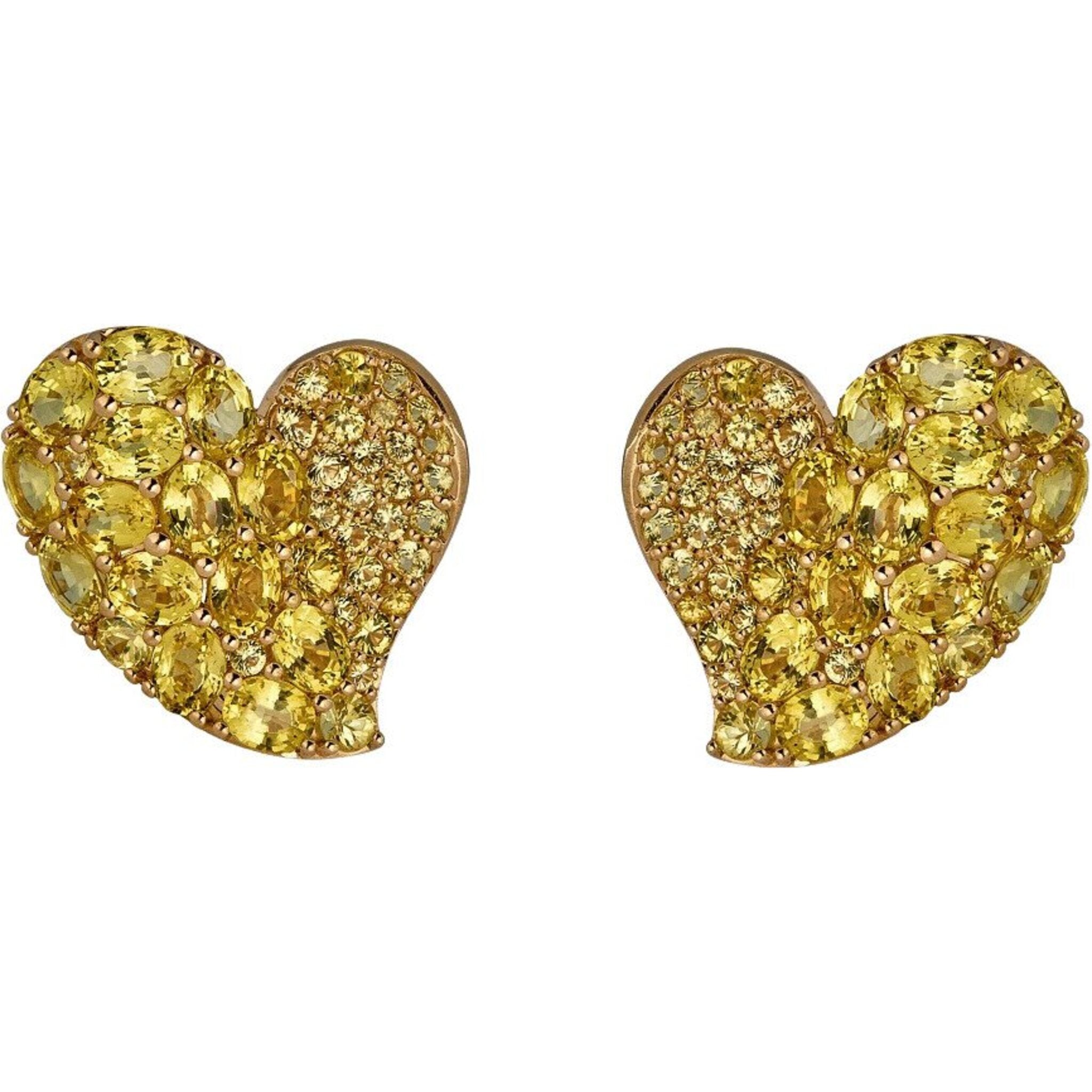 Yellow on sale sapphire studs