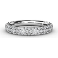 Micropave Anniversary Band with Round Diamonds by Fana - 0.58 Carat Total Diamond Weight