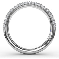 Micropave Anniversary Band with Round Diamonds by Fana - 0.58 Carat Total Diamond Weight