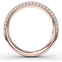 Micropave Anniversary Band with Round Diamonds by Fana - 0.58 Carat Total Diamond Weight