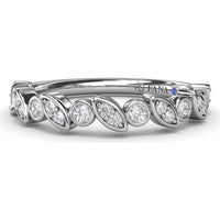Mixed Shape Bezel Set Diamond Band with Round and Marquise Diamonds by Fana - 0.22 Carat Total Diamond Weight