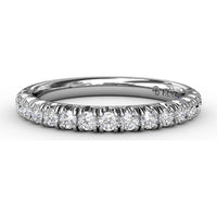 Modern Pavé Anniversary Band with Round Diamonds by Fana - 0.51 Carat Total Diamond Weight