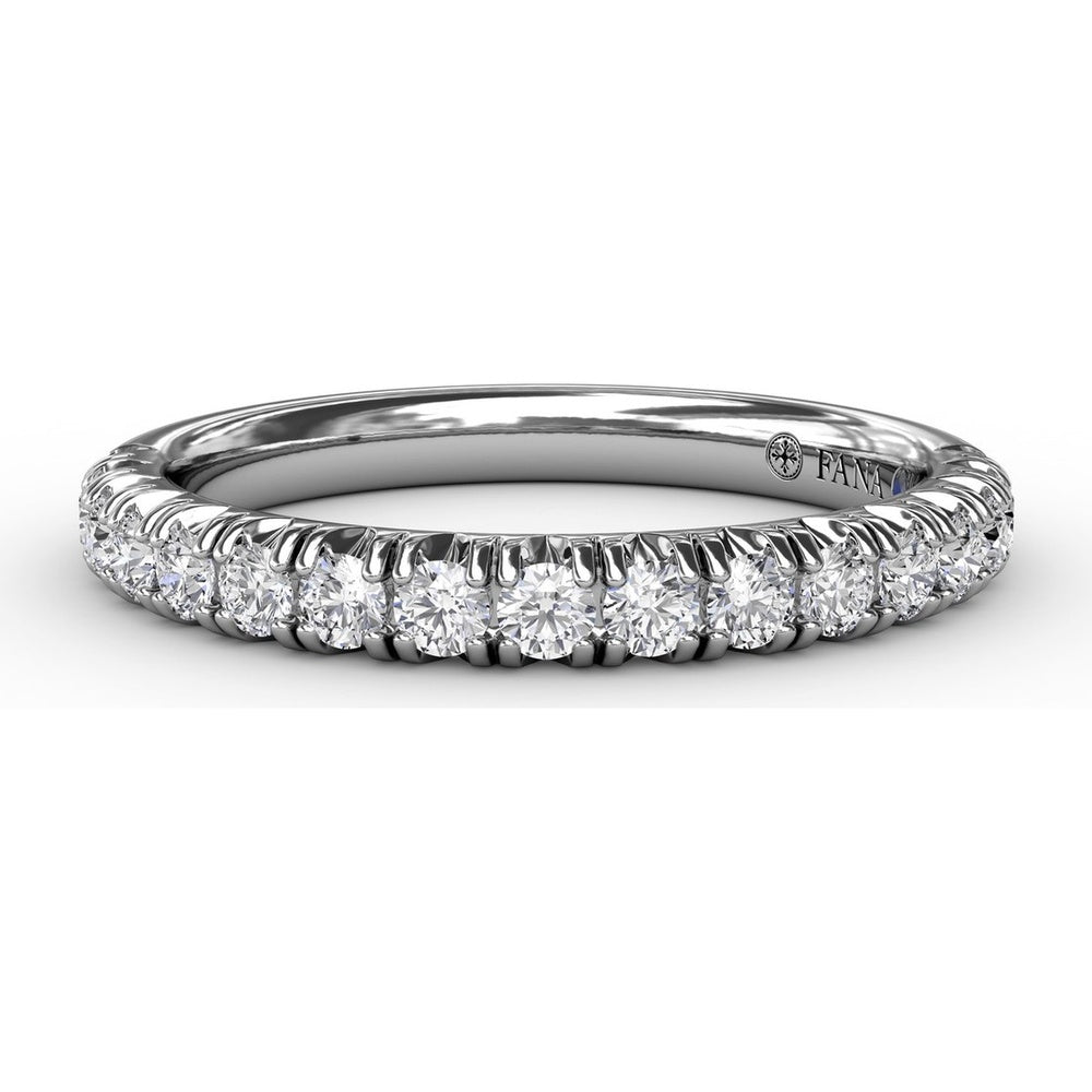 Modern Pavé Anniversary Band with Round Diamonds by Fana - 0.51 Carat Total Diamond Weight