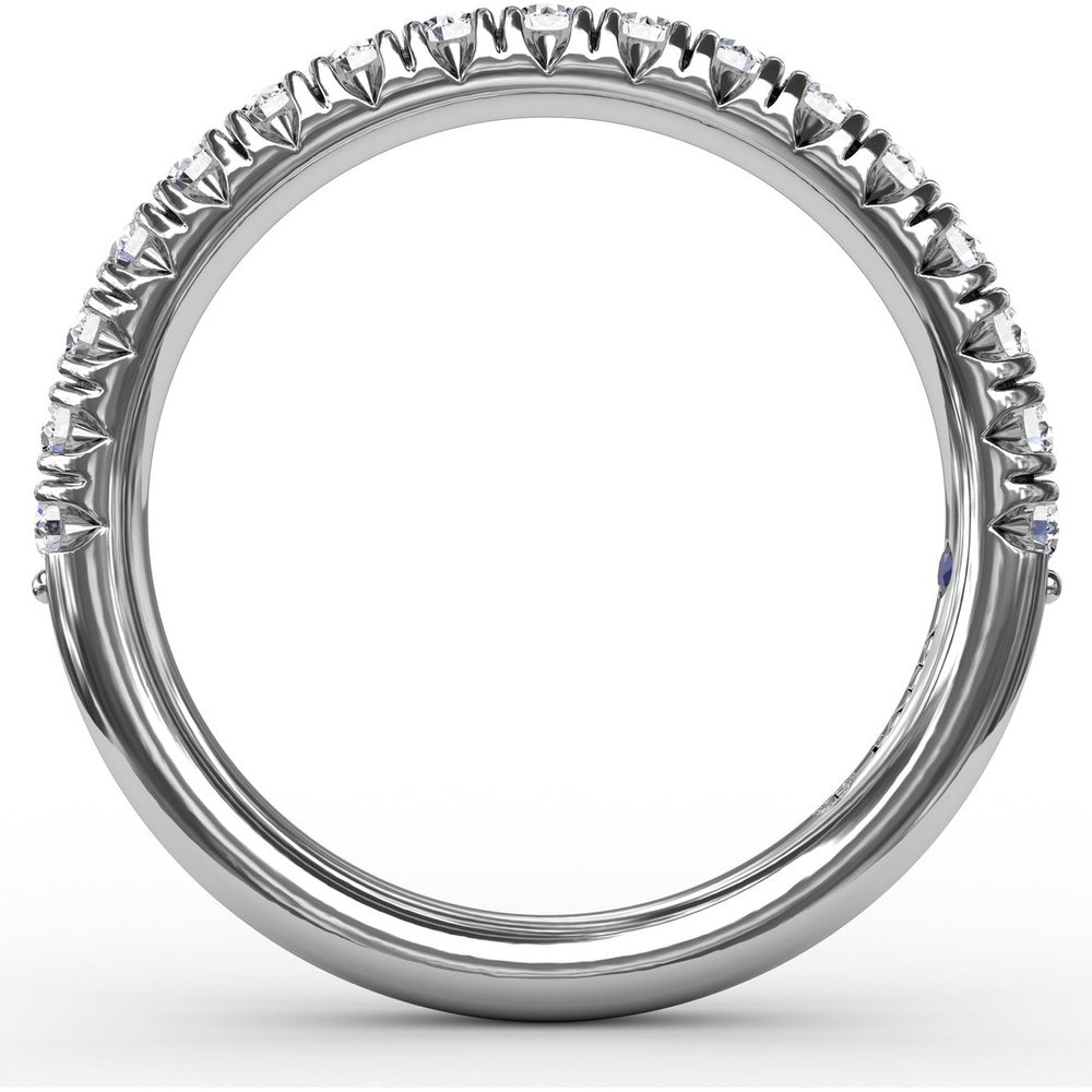 Modern Pavé Anniversary Band with Round Diamonds by Fana - 0.51 Carat Total Diamond Weight