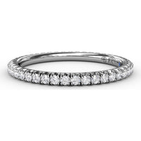 Modern Pavé Eternity Band with Round Diamonds by Fana - 0.44 Carat Total Diamond Weight