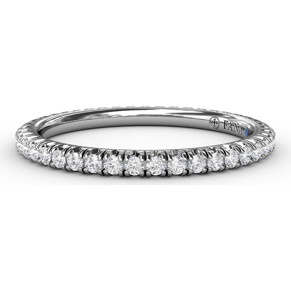 Modern Pavé Eternity Band with Round Diamonds by Fana - 0.44 Carat Total Diamond Weight