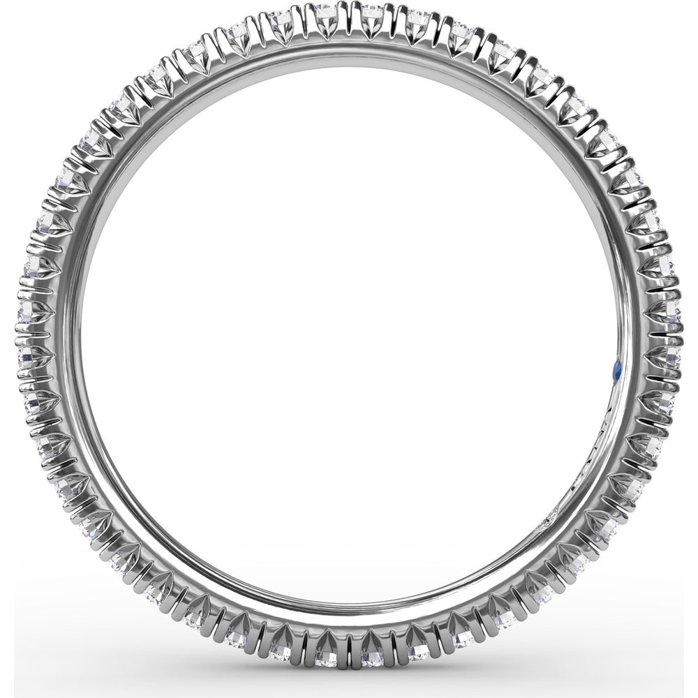 Modern Pavé Eternity Band with Round Diamonds by Fana - 0.44 Carat Total Diamond Weight