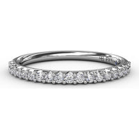 Modern Shared-Prong Anniversary Band with Round Diamonds by Fana - 0.26 Carat Total Diamond Weight