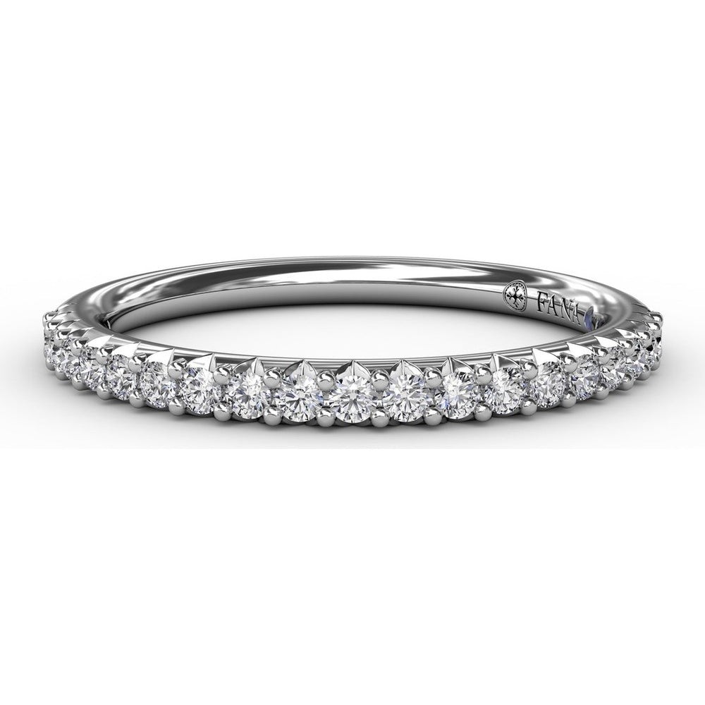 Modern Shared-Prong Anniversary Band with Round Diamonds by Fana - 0.26 Carat Total Diamond Weight