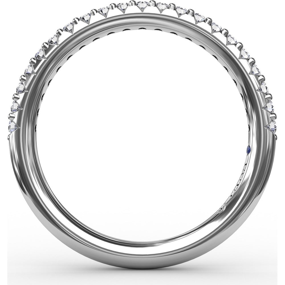 Modern Shared-Prong Anniversary Band with Round Diamonds by Fana - 0.26 Carat Total Diamond Weight