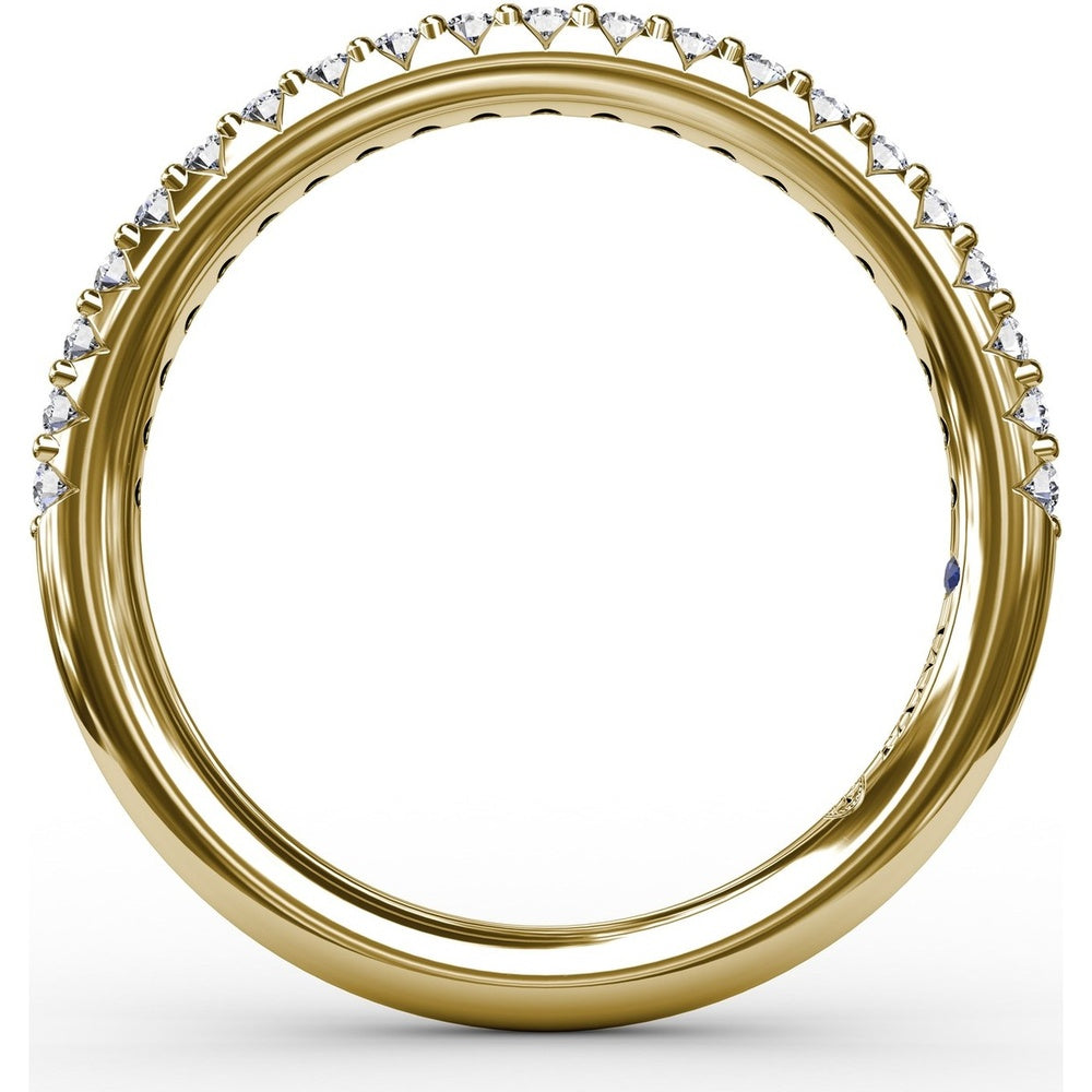Modern Shared-Prong Anniversary Band with Round Diamonds by Fana - 0.26 Carat Total Diamond Weight