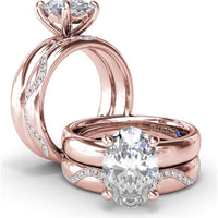 Modern Wave Pavé Diamond Band with Milgrain Detailing by Fana - 0.29 Carat Total Diamond Weight