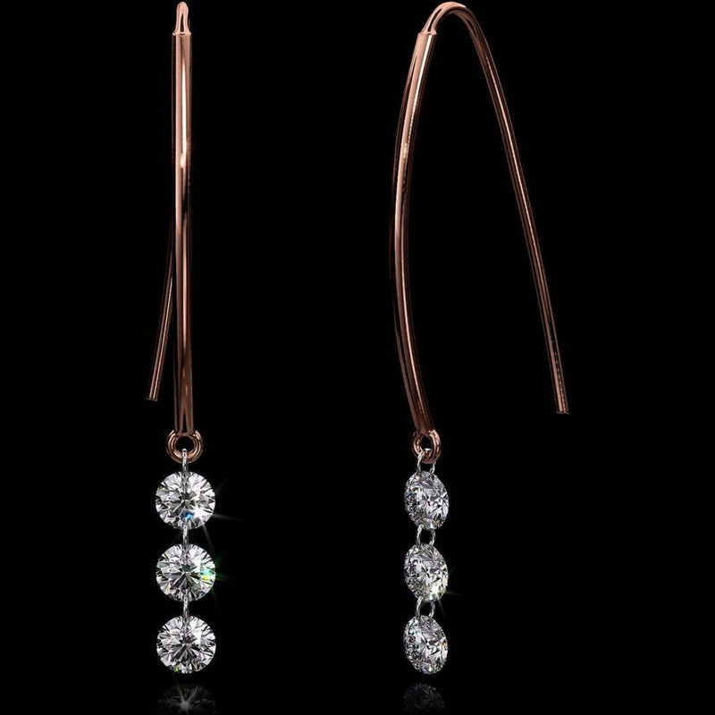Aresa New York - Morisot No. 3 Earrings - 18K Rose Gold with 0.90 cts. of Diamonds