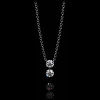 Aresa New York - Morrison No. 2 Necklaces - 18K White Gold with 0.50 cts. of Diamonds