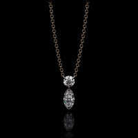 Aresa New York - Morrison No. 2 with Marquise Necklaces - 18K Yellow Gold with 0.50 cts. of Diamonds