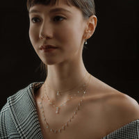Aresa New York - Morrison No. 2 with Pear Necklaces - 18K White Gold with 0.50 cts. of Diamonds