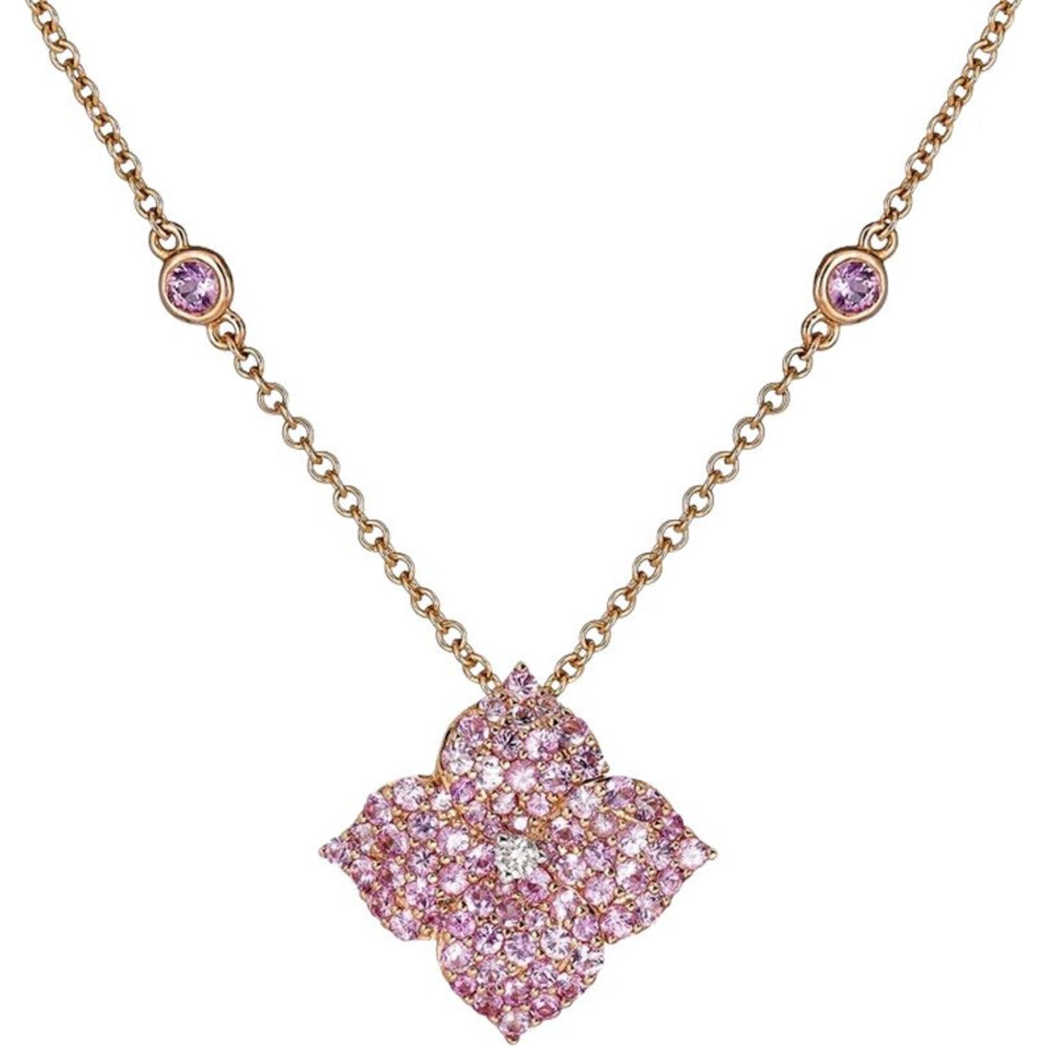 Pink Sapphire Necklace 