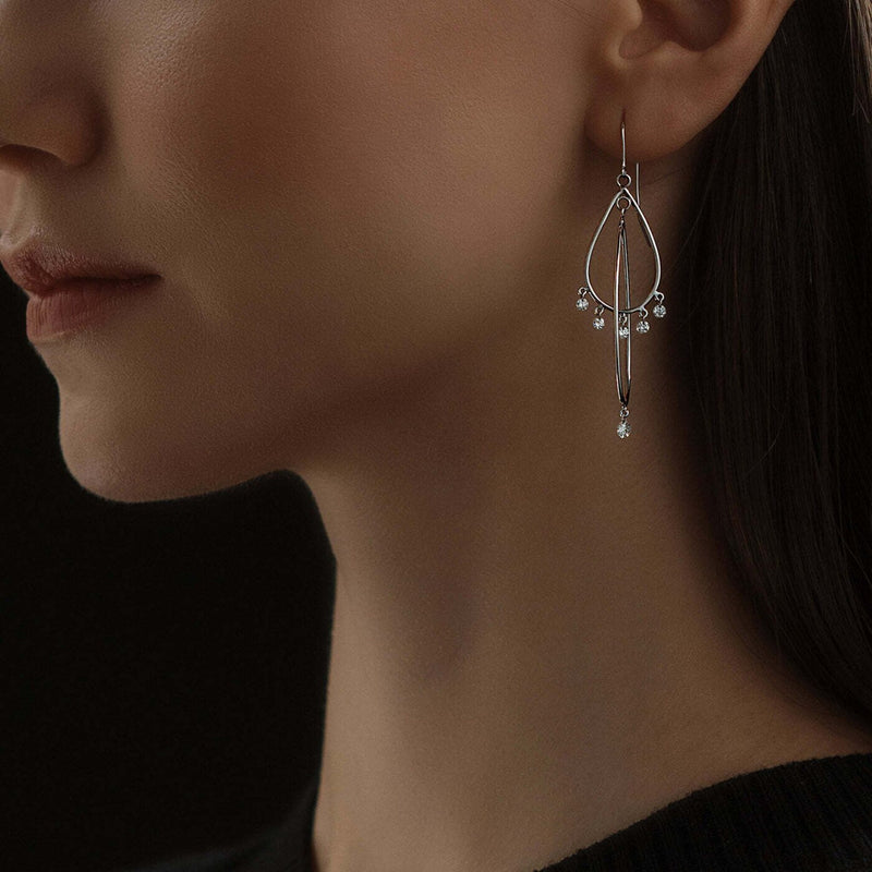 Aresa New York - Nevelson No. 6 Earrings - 18K Rose Gold with 0.70 cts. of Diamonds