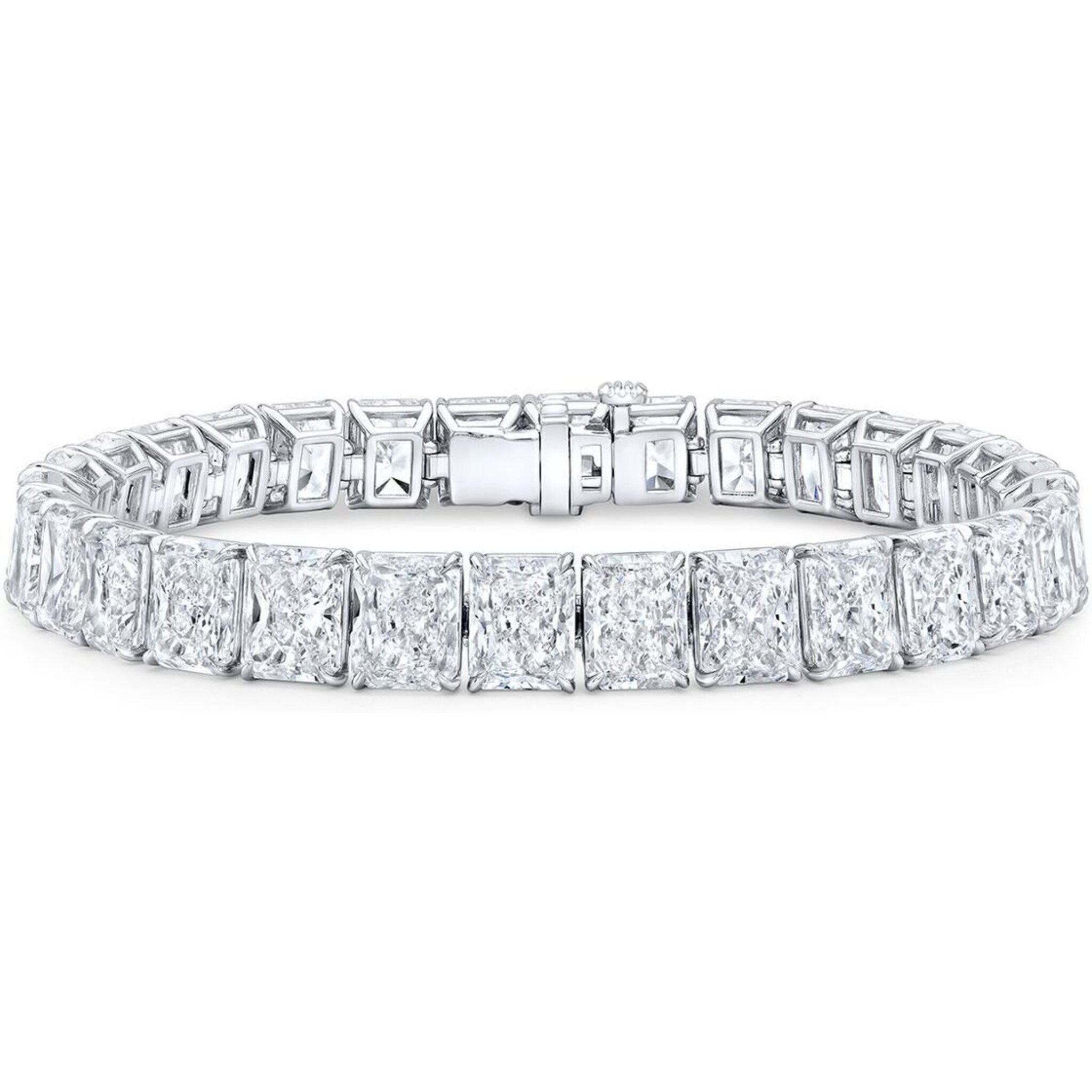 Ninacci Platinum 7" Radiance 45.30 Carats Tennis Bracelet