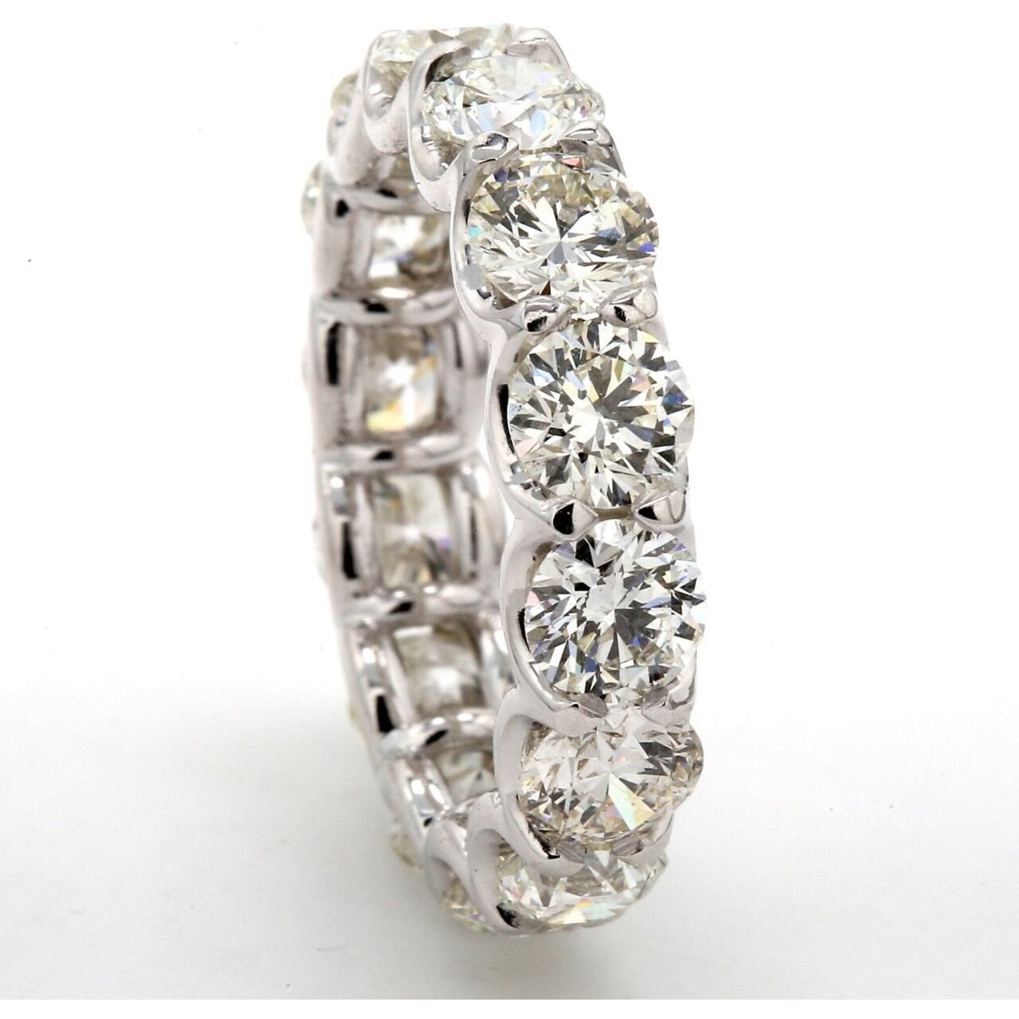 Ninacci Platinum Eternity Band with 5.62 Carat Total Diamond Weight - Size 6.25